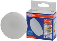 Лампа светодиодная LED 10Вт GX53 3000К 800Лм спот 220В (замена 75Вт) OSRAM (LEDVANCE) 4099854185786