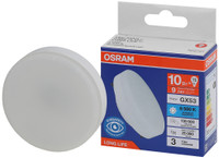 Лампа светодиодная LED 10Вт GX53 6500К 800Лм спот 220В (замена 75Вт) OSRAM (LEDVANCE) 4099854185847