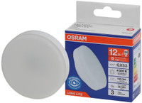 Лампа светодиодная LED 12Вт GX53 4000К 960Лм спот 220В (замена 100Вт) OSRAM (LEDVANCE) 4099854185908