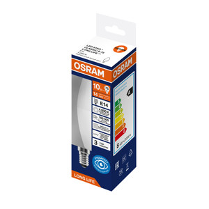 Лампа светодиодная 10Вт 806Лм 4000К Е14 свеча 170-250В OSRAM LONG LIFE (LEDVANCE) 4099854186875