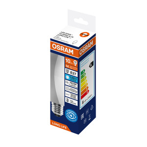 Лампа светодиодная свеча 10Вт 806Лм 6500К Е27 170-250В OSRAM LONG LIFE (LEDVANCE) 4099854186905