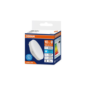 Лампа светодиодная 10Вт 1000Лм 6500К GX53 170-250В OSRAM LONG LIFE (LEDVANCE) 4099854303937
