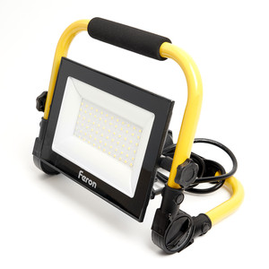 Прожектор светодиодный ДО-70w переносной 6400К 6300 Лм IP65 (FERON) LL-515 41545