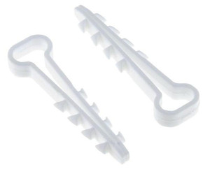 Дюбель-хомут 5х10 белый (100шт) (EKF) plc-cd1-5x10w