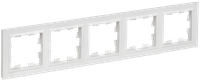 BRITE Рамка 5-местная РУ-5-БрАБ арктический белый IEK (IEK) BR-M52-K91