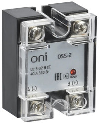 Реле твердотельное OSS-2 25А 380В AC 3-32В DC (ONI) OSS-2-3-25-B