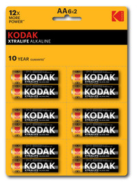 Батарейка LR6-12BL perforated (6x2BL) XTRALIFE Alkaline [KAA-2x6 perf] (144/576/18432) (KODAK) Б0038794