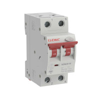 Выключатель автоматический дифференциального тока двухполюсный MDR63N, 10A, 30мА, тип A, C, 6кА, электронный, серии YON MAX (DKC) MDR63N-1N2C10-A
