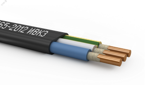 Кабель силовой ВВГ-Пнг(А)-FRLSLTx 3х1.5 ок (N.PE)-0.66 ТРТС  100м (Ивановский кабельный завод)