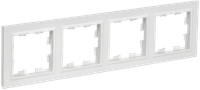BRITE Рамка 4-местная РУ-4-БрАБ арктический белый IEK (IEK) BR-M42-K91
