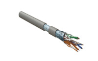 Витая пара F/UTP кат 5e 4 пары 24 AWG LSZH 305м серый (Hyperline) FUTP4-C5E-S24-IN-LSZH-GY-305
