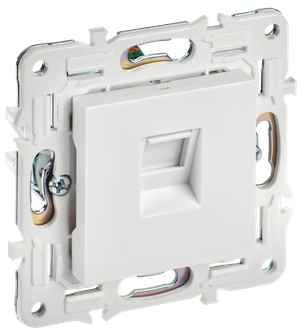 SKANDY Розетка компьютерная RJ45 кат.5E SK-K01W арктический белый IEK (IEK) SK-K10-1-K01
