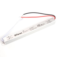 Драйвер светодиодный LED 24w 12v ультратонкий (FERON) LB001 48011