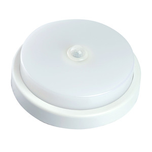 Светильник светодиодный ДБП-12w с датчиком 4000К 960Лм IP65 круглый белый ЖКХ (FERON) AL3016 48564