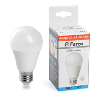 Лампа светодиодная низковольтная LED 10вт 12-24-36-48в Е27 дневной (FERON) LB-192 48732