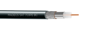 Кабель коаксиальный для наружной прокладки SAT 703PE 75ом 100м Польша (ЕКС)