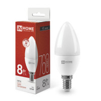 Лампа светодиодная LED-СВЕЧА-VC 8Вт 230В Е14 4000К 760Лм IN HOME (IN-HOME) 4690612020433