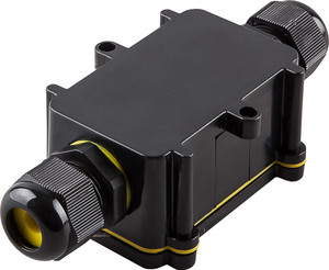 Коробка распределительная водонепроницаемая 2 выхода, с клеммой в комплекте, (STEKKER) LD522 49115