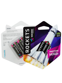 Батарейка  LR03 (AAA) 1.5V Alkaline 4BL Rockets (Космос)