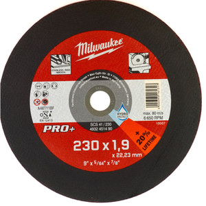 Диск отрезной SCS 41/230х1.9 PRO+ 1шт (Milwaukee) 4932451490
