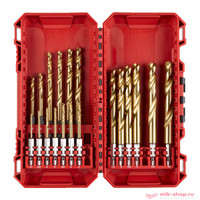 Сверла по металлу RedHEX™ HSS-TiN набор 19ед. (2-10мм) GEN II (Milwaukee) 4932493866