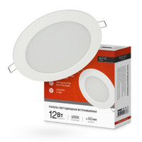 Панель светодиодная встраиваемая круглая RLP-VC 12Вт 230В 4000К 960Лм 145мм белая IP40 IN HOME (IN-HOME) 4690612023366