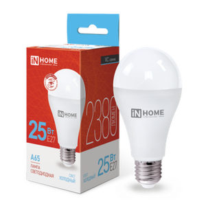 Лампа светодиодная LED-A65-VC 25Вт 230В Е27 6500К 2380Лм IN HOME (IN-HOME) 4690612024103