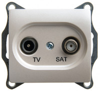 Розетка GLOSSA TV-SAT оконечная 1DB механизм (Systeme Electric) GSL000697