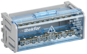 TEKFOR Шины на DIN-рейку (кросс-модуль) ШНК 2х11 L+PEN IEK (IEK) TF-DN10-2-11-050