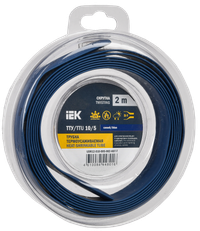 Трубка термоусадочная ТТУ нг-LS 10/5 синяя (2м/упак) IEK (IEK) UDR12-010-005-002-K07-T