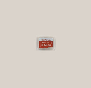 Карта памяти 64GB MicroSD, UHS I, SDXC, V30, U3, 100 МБ/с, Class 10 (GoPower) 00-00025681