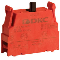 Блок контактный 1НО с клеммными зажимами под винт (DKC) ACVL02