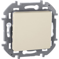Выключатель 1-клавишный 10АХ безвинтовое крепление слоновая кость INSPIRIA (IEK) 673601