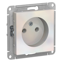 Розетка ATLASDESIGN без заземления 16А механизм жемчуг (Systeme Electric) ATN000441