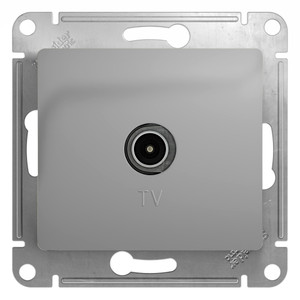 Коннектор GLOSSA TV антенна механизм алюминий (Systeme Electric) GSL000393