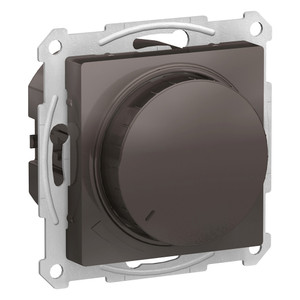 ATLASDESIGN СВЕТОРЕГУЛЯТОР (диммер) повор-нажим, LED, RC, 400Вт, мех., МОККО (Systeme Electric) ATN000623
