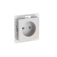 ATLASDESIGN РОЗЕТКА без заземления без шторок, 16А, быстрозажимные клеммы, ЖЕМЧУГ (Systeme Electric) ATN000441S