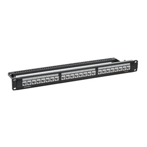 Патч-панель 19'',1U,CAT5E, 24 модуля RJ45, неэкранир ованная (DKC) RN5PPU24