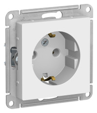 ATLASDESIGN РОЗЕТКА с заземлением, 16А, механизм, ЛОТОС (Systeme Electric) ATN001343