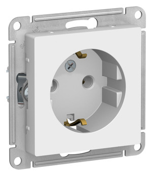 ATLASDESIGN РОЗЕТКА с заземлением, 16А, механизм, ЛОТОС (Systeme Electric) ATN001343