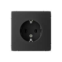 ARTGALLERY розетка с заземлением, 16А, механизм, карбон (Systeme Electric) GAL001043