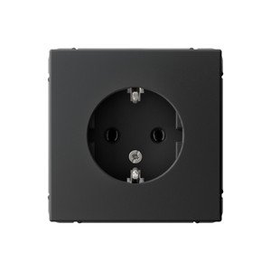 ARTGALLERY розетка с заземлением, 16А, механизм, карбон (Systeme Electric) GAL001043