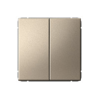 ARTGALLERY 2-клавишный выключатель, сх.5, 10АХ, механизм, шампань (Systeme Electric) GAL000551