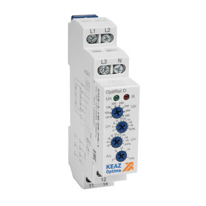 Реле контроля фаз OptiRel D PHS-3-1M-06-PN-2 повышенного/пониженного настр асимметрии 3Ф+N 2CО (КЭАЗ) 331996