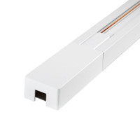 Шинопровод белый 2м  PTR 2M-WH  с токоподводом и  заглушкой Jazzway (JazzWay) 5010727