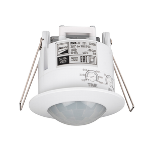 Датчик движения PMS-IR 201 1200Вт 360гр. 6м IP20 WH (JazzWay) 5012950
