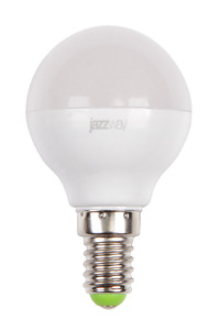 Лампа светодиодная LED 11Вт 230Вт E14 белый матовый  шар Jazzway (JazzWay) 5019270