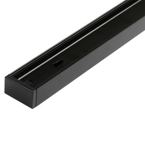 Шинопровод чёрный 1м PTR 1M-BL с токоподводом и заглушкой (JazzWay) 5026322