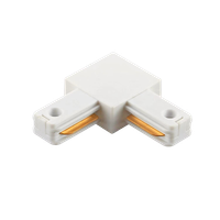 Коннектор белый (пластик) L- обр. PTR P CL-WH (JazzWay) 5052093