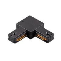 Коннектор черный (пластик) L- обр. PTR P CL-BL (JazzWay) 5052116